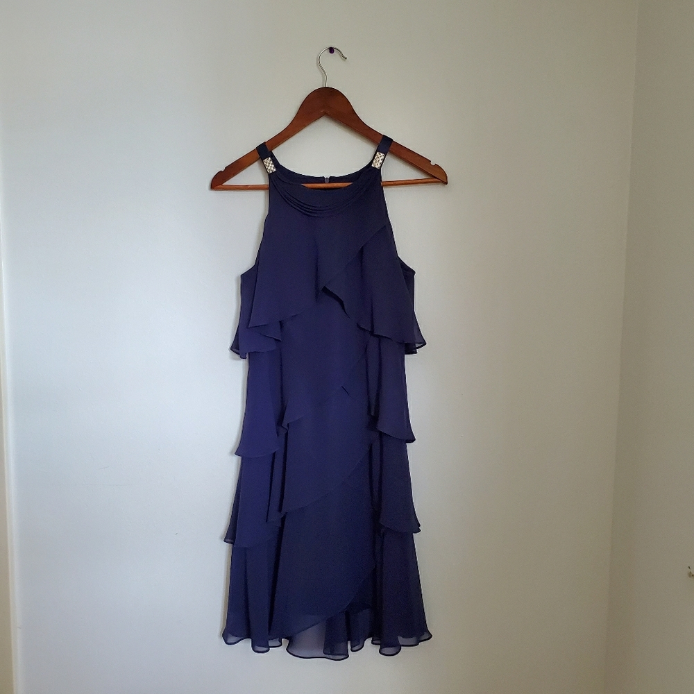 SL Fashions | Blue Tiered Dress